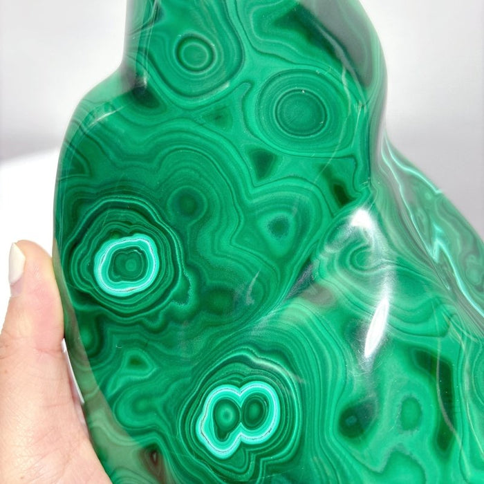 High Quality Large Polished Malachite Free Form