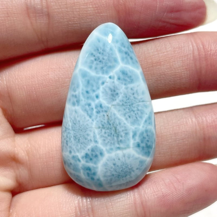 High Quality Larimar Waterdrop Shape Diy Pendant Dominican Republic Larimar