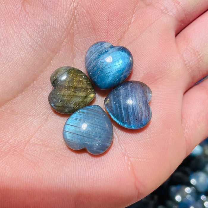 High Quality Mini Labradorite Heart DIY Pendant Wholesale