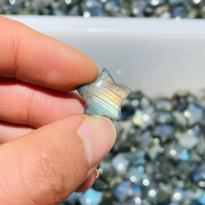 High Quality Mini Labradorite Star Moon DIY Pendant Wholesale