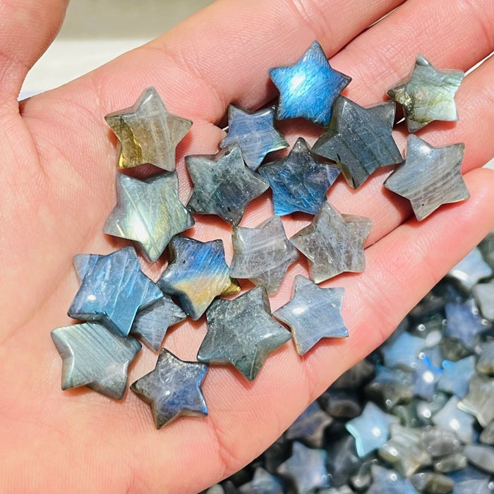 High Quality Mini Labradorite Star Moon DIY Pendant Wholesale