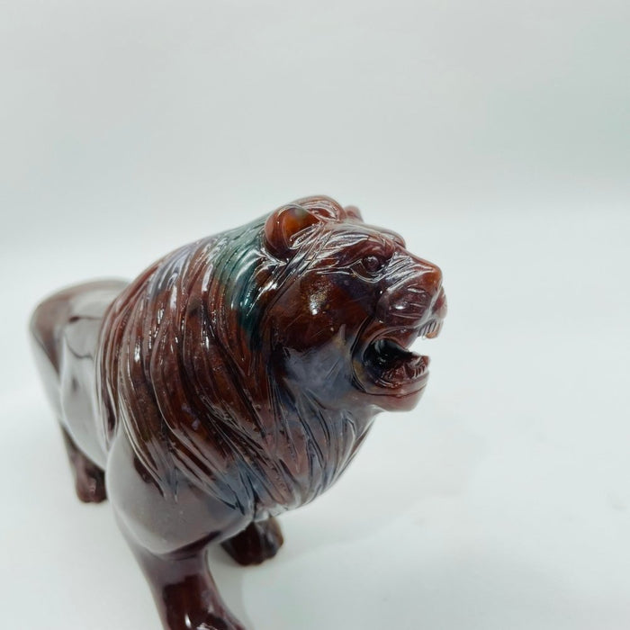 High Quality Ocean Jasper Lion Carving