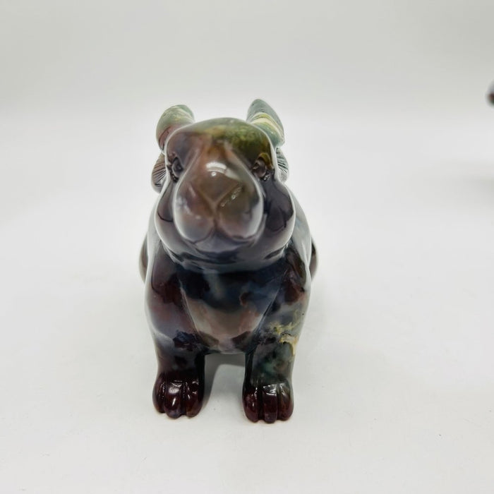 High Quality Ocean Jasper Rabbit Carving