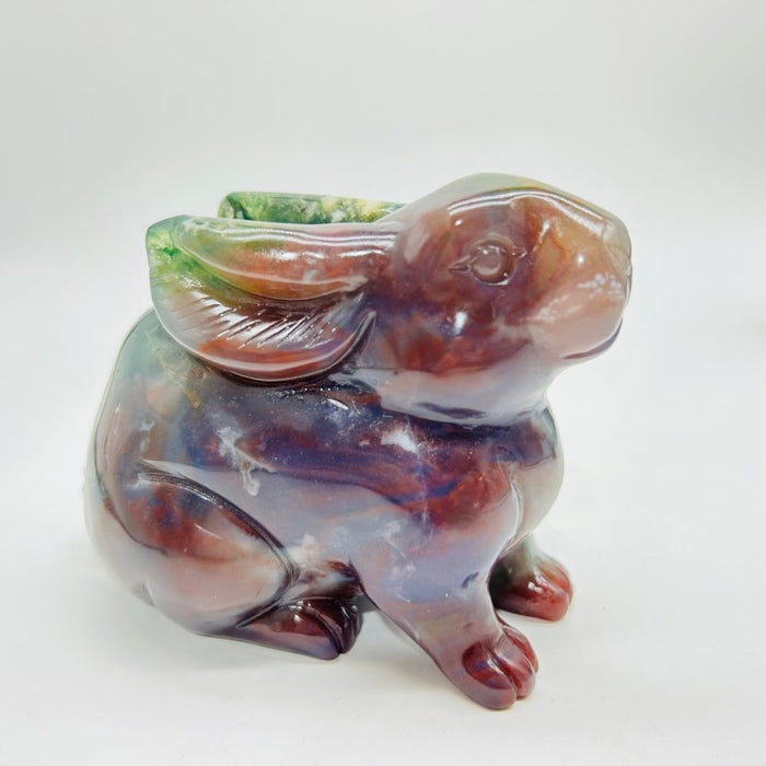 High Quality Ocean Jasper Rabbit Carving
