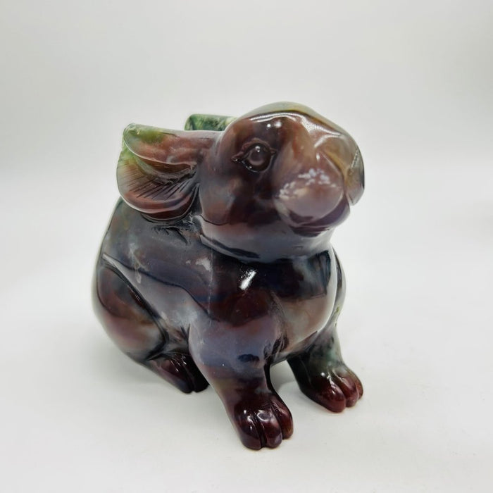 High Quality Ocean Jasper Rabbit Carving
