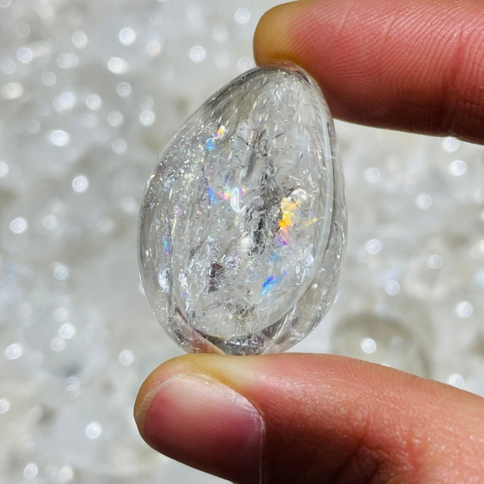 High Quality Rainbow Clear Quartz Tumbled Wholesale