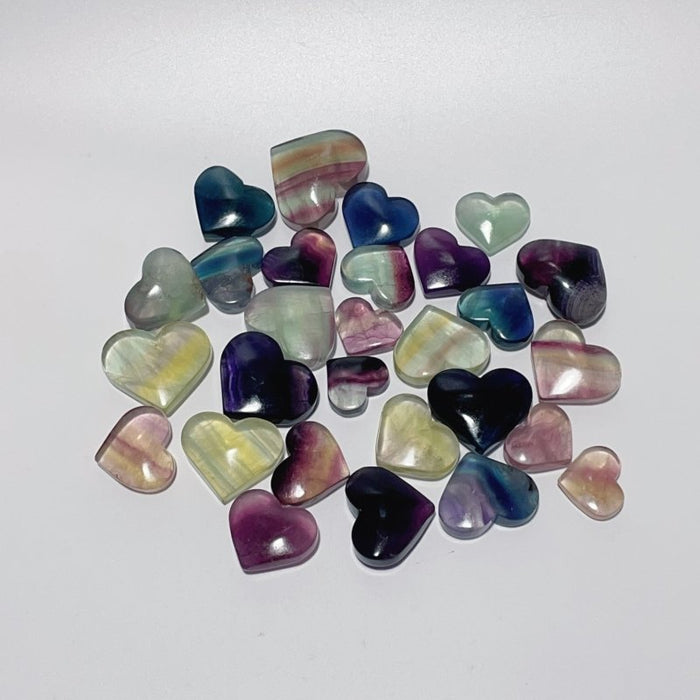 High Quality Rainbow Fluorite Heart Wholesale