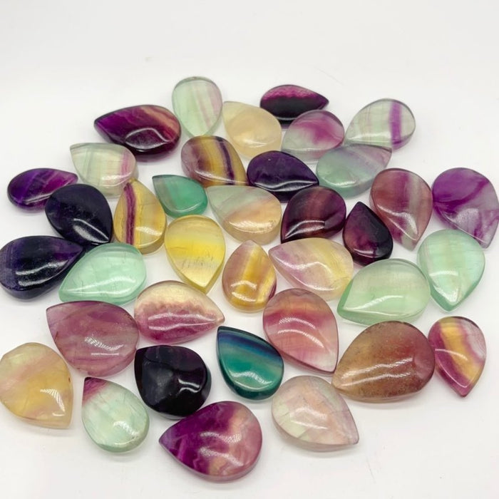 High Quality Rainbow Fluorite Teardrop Shape Crystal Wholesale