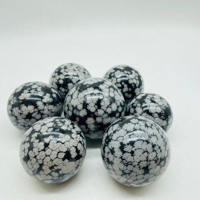 High Quality Snowflake Obsidian Sphere Ball Wholesale