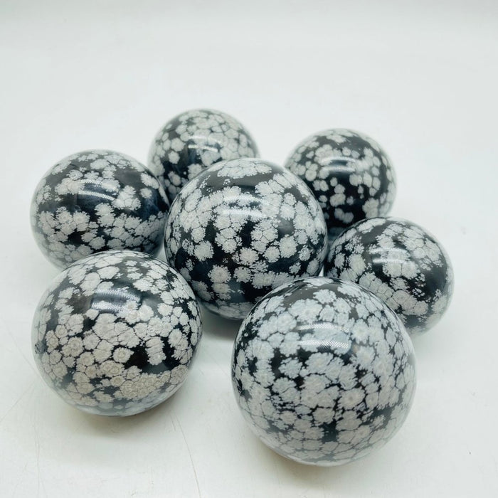 High Quality Snowflake Obsidian Sphere Ball Wholesale
