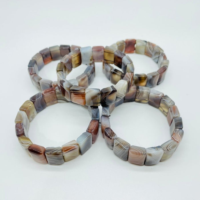 High Quality Stripe Agate Square Bracelet Wholesale