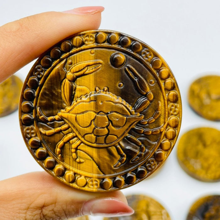 High Quality Tiger Eye Twelve Constellations Carving Wholesale