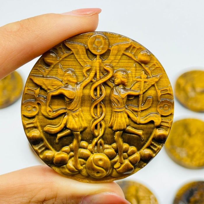 High Quality Tiger Eye Twelve Constellations Carving Wholesale