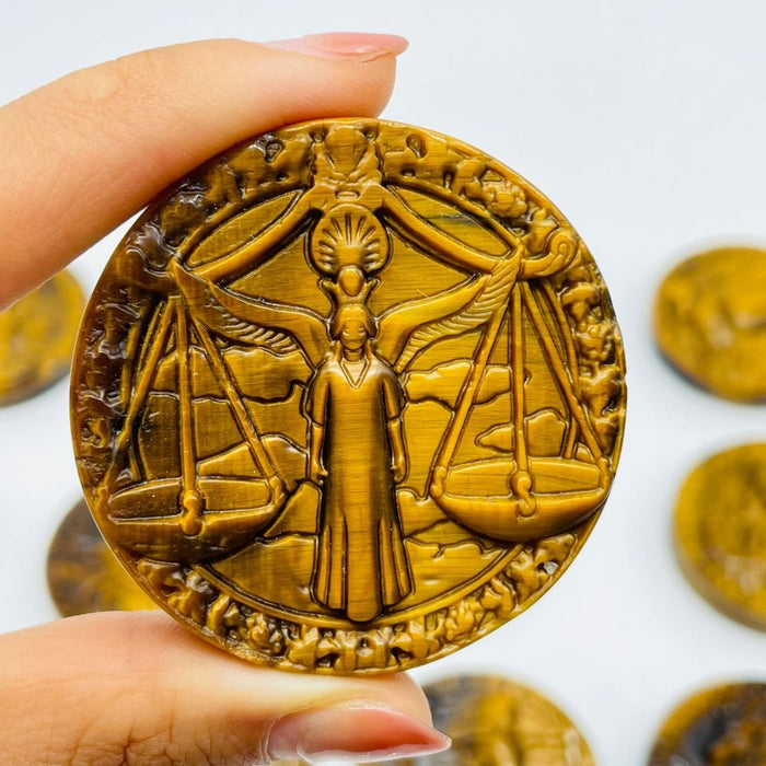 High Quality Tiger Eye Twelve Constellations Carving Wholesale