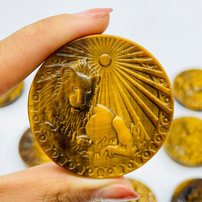 High Quality Tiger Eye Twelve Constellations Carving Wholesale