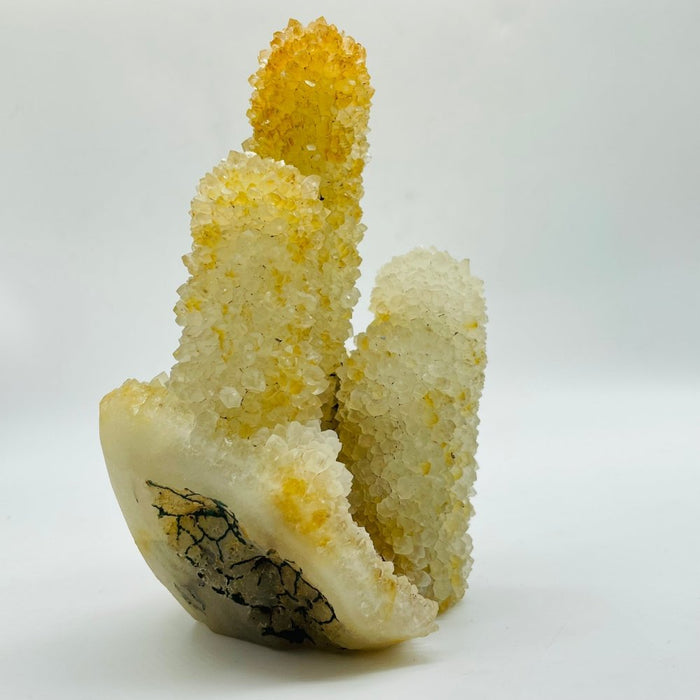 High Quality Yellow Cactus Quartz Cluster