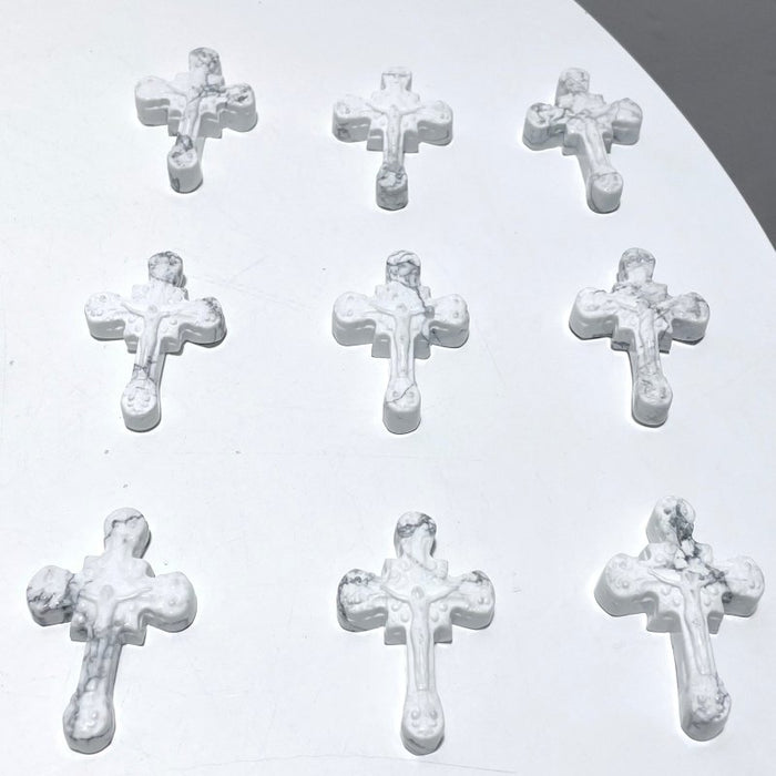 Howlite Crucifixion of Jesus Carving Wholesale