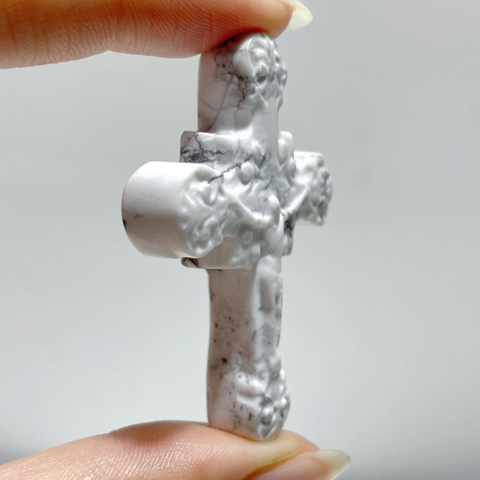 Howlite Crucifixion of Jesus Carving Wholesale