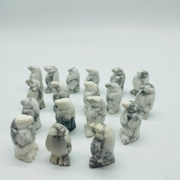Howlite Penguin Carving Wholesale