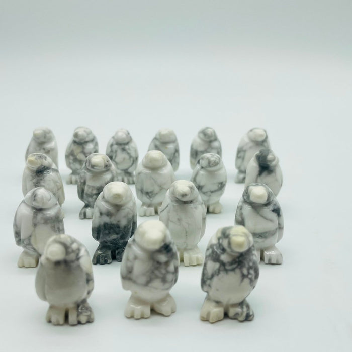 Howlite Penguin Carving Wholesale