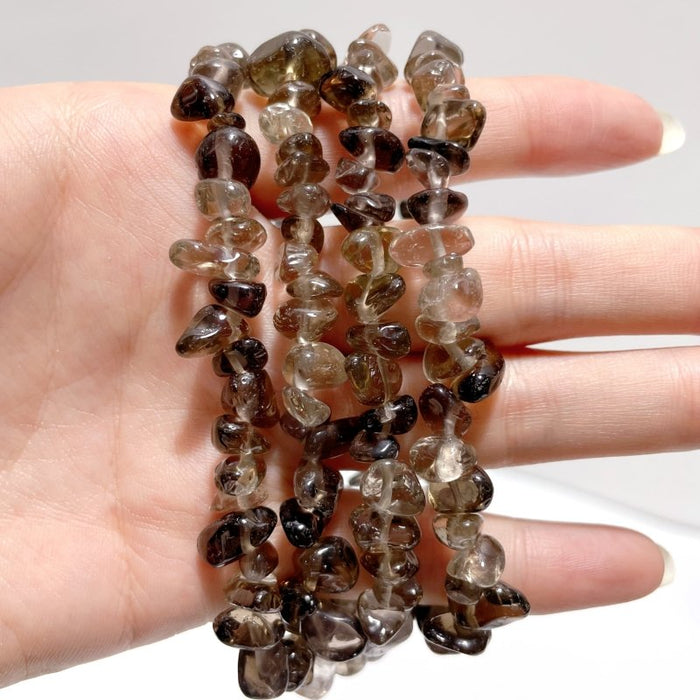 Irregular Crystal Chips Stone DIY Amazonite Smoky Quartz Loose Beads #3