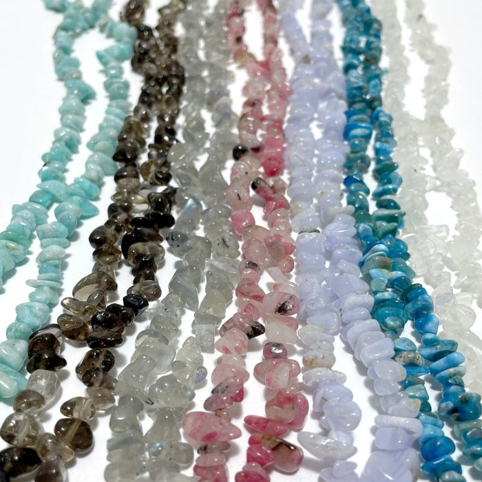 Irregular Crystal Chips Stone DIY Amazonite Smoky Quartz Loose Beads #3