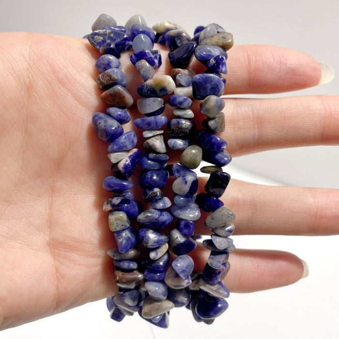 Irregular Crystal Chips Stone DIY Black Tourmaline Lepidolite Loose Beads #5