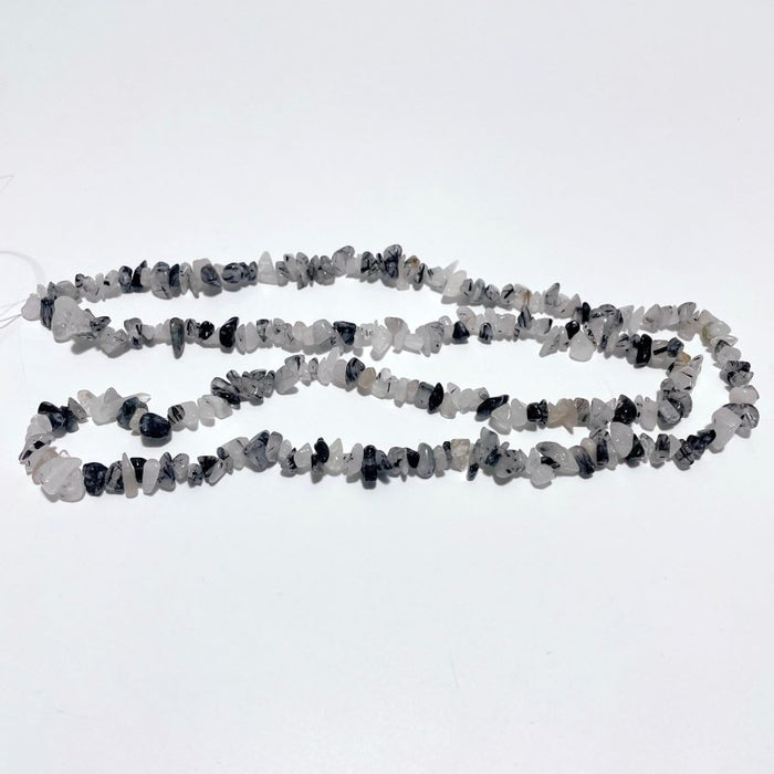 Irregular Crystal Chips Stone DIY Black Tourmaline Lepidolite Loose Beads #5