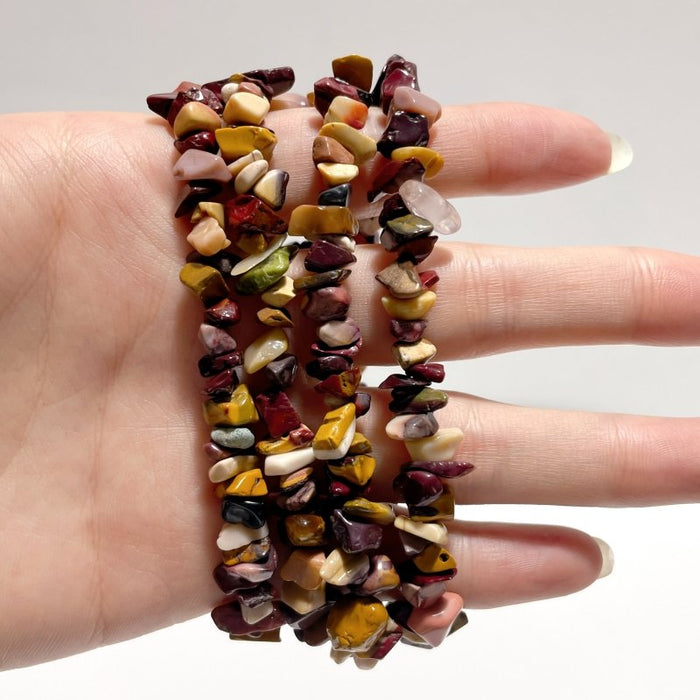 Irregular Crystal Chips Stone DIY Black Tourmaline Lepidolite Loose Beads #5