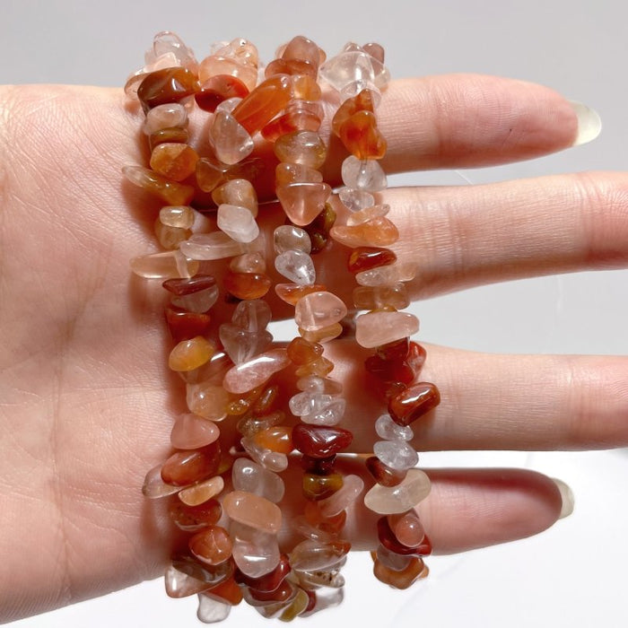 Irregular Crystal Chips Stone DIY Black Tourmaline Lepidolite Loose Beads #5
