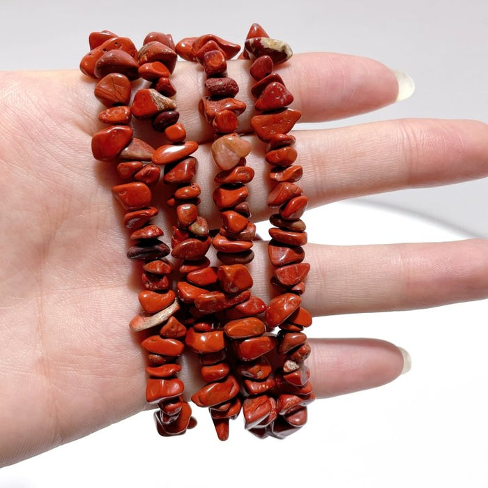 Irregular Crystal Chips Stone DIY Garnet Prehnite Amethyst Loose Beads #4