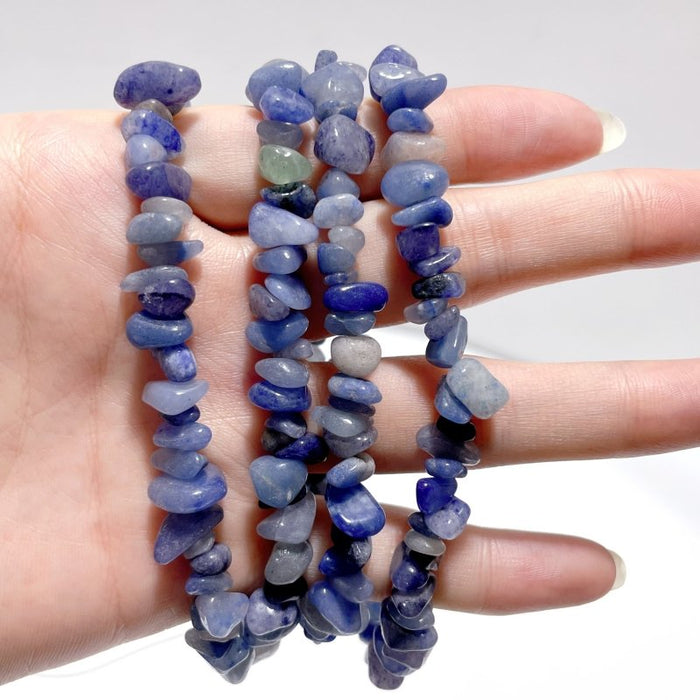 Irregular Crystal Chips Stone DIY Garnet Prehnite Amethyst Loose Beads #4