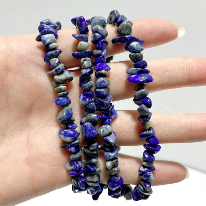 Irregular Crystal Chips Stone DIY Garnet Prehnite Amethyst Loose Beads #4