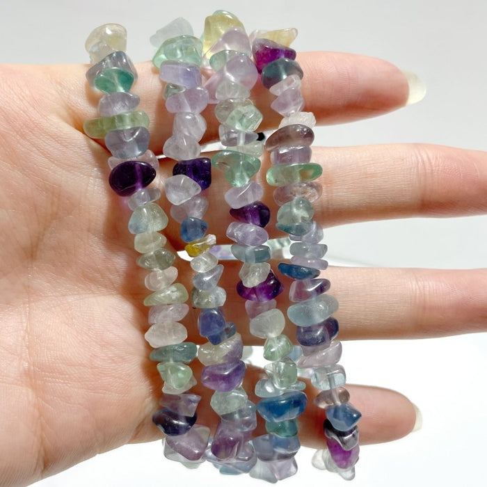 Irregular Crystal Chips Stone DIY Rose Quartz Obsidian Loose Beads #2