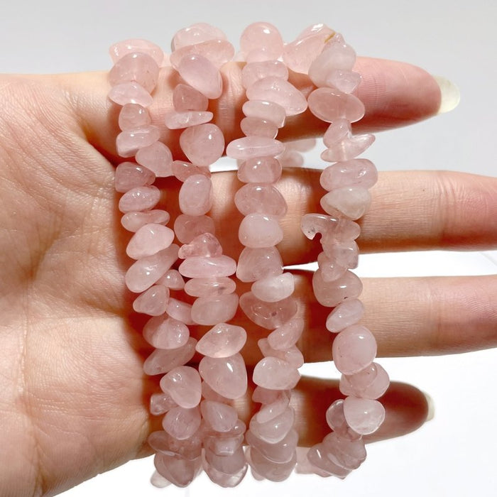 Irregular Crystal Chips Stone DIY Rose Quartz Obsidian Loose Beads #2