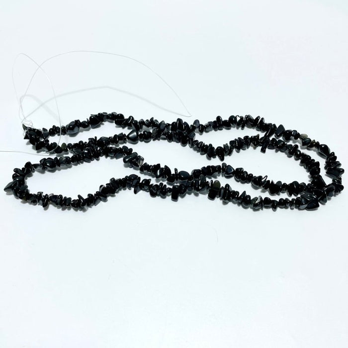 Irregular Crystal Chips Stone DIY Rose Quartz Obsidian Loose Beads #2