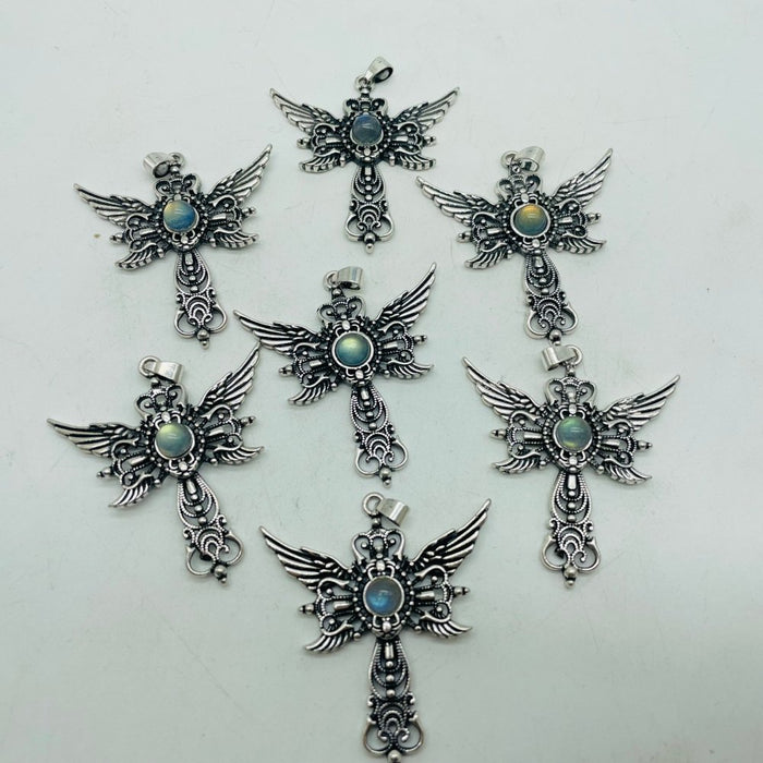 Labradorite Angel Wing Pendant Wholesale