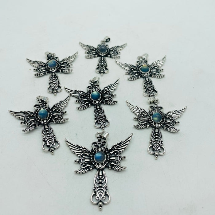 Labradorite Angel Wing Pendant Wholesale