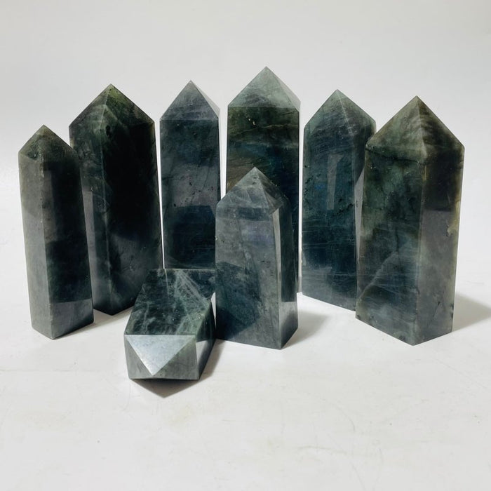 Labradorite Four-Sided Tower Point Wholesale