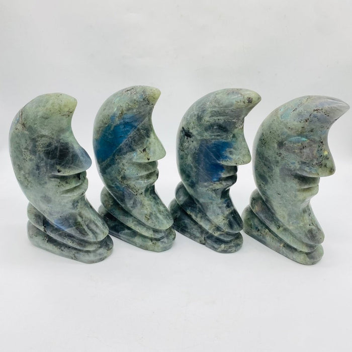 Labradorite Stand Moon Face Wholesale