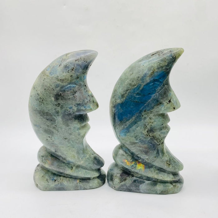 Labradorite Stand Moon Face Wholesale