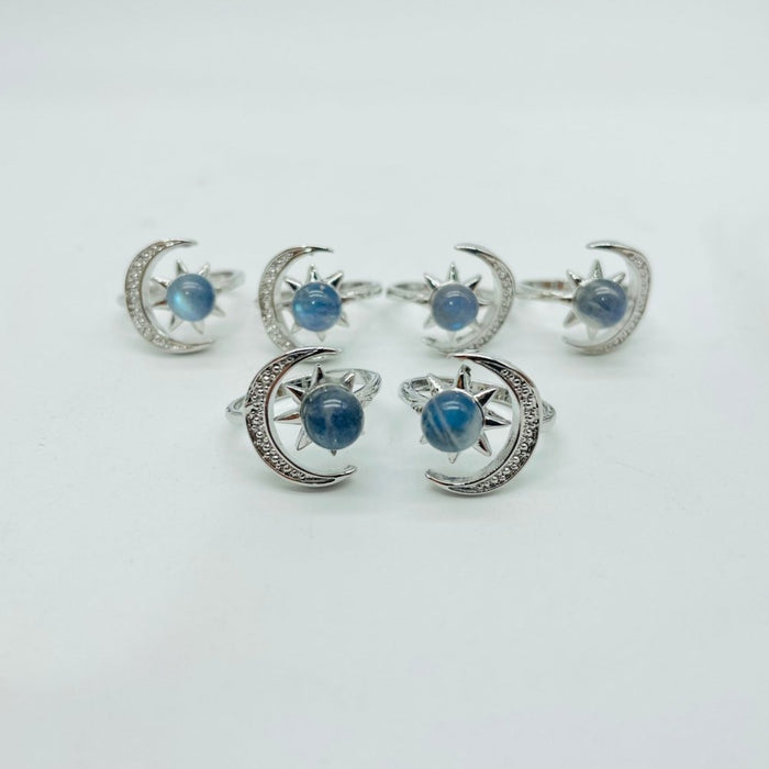 Labradorite Sun Moon Ring Wholesale