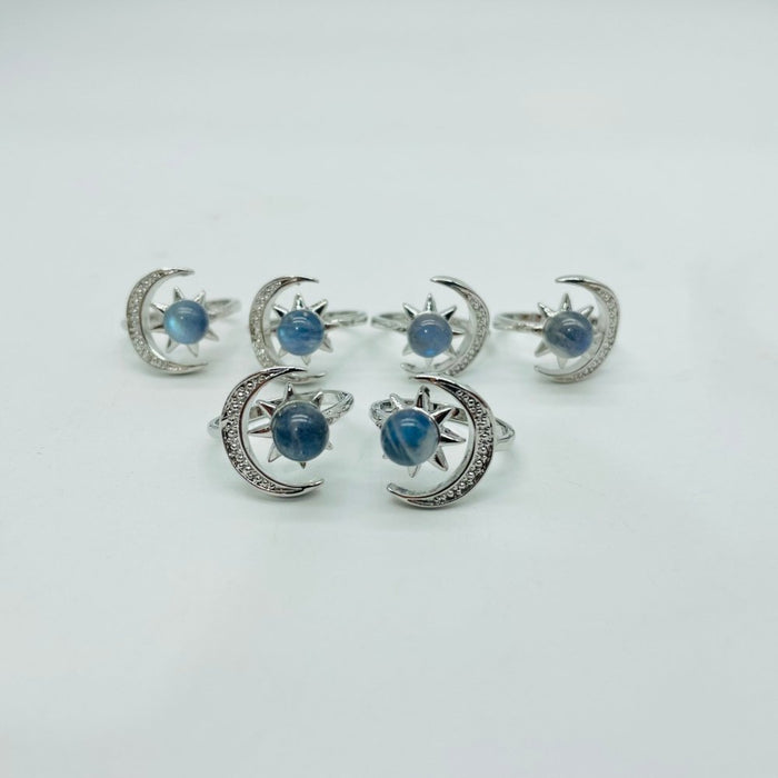 Labradorite Sun Moon Ring Wholesale