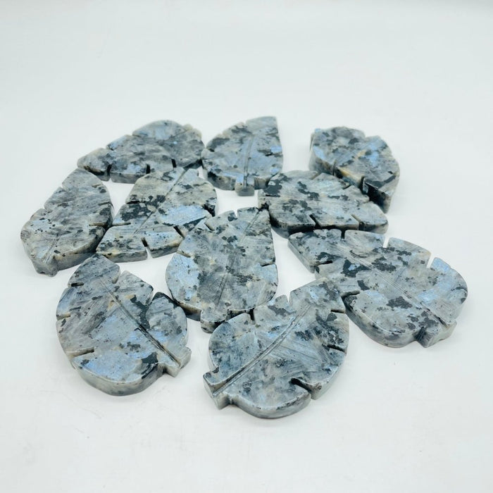 Larvikite Tree Leaf Carving Wholesale