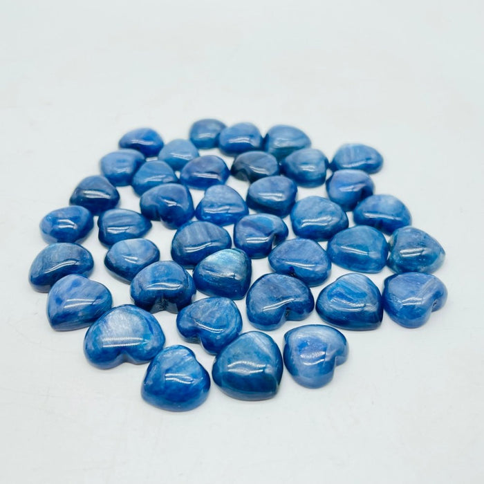 Mini Blue Kyanite Heart DIY Pendant Wholesale