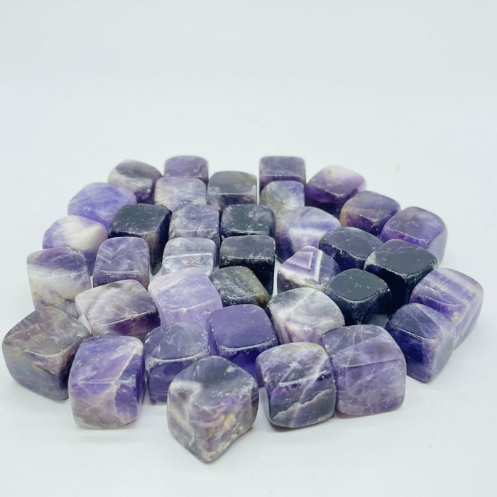 Mini Chevron Amethyst Cube Tumbled Wholesale