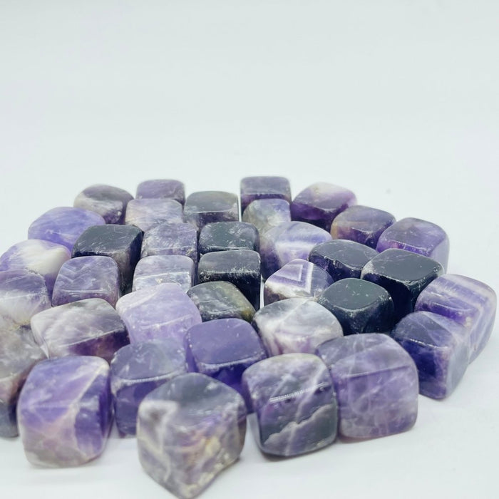 Mini Chevron Amethyst Cube Tumbled Wholesale