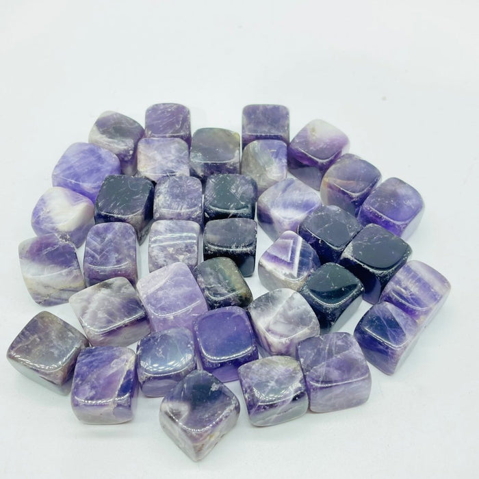 Mini Chevron Amethyst Cube Tumbled Wholesale