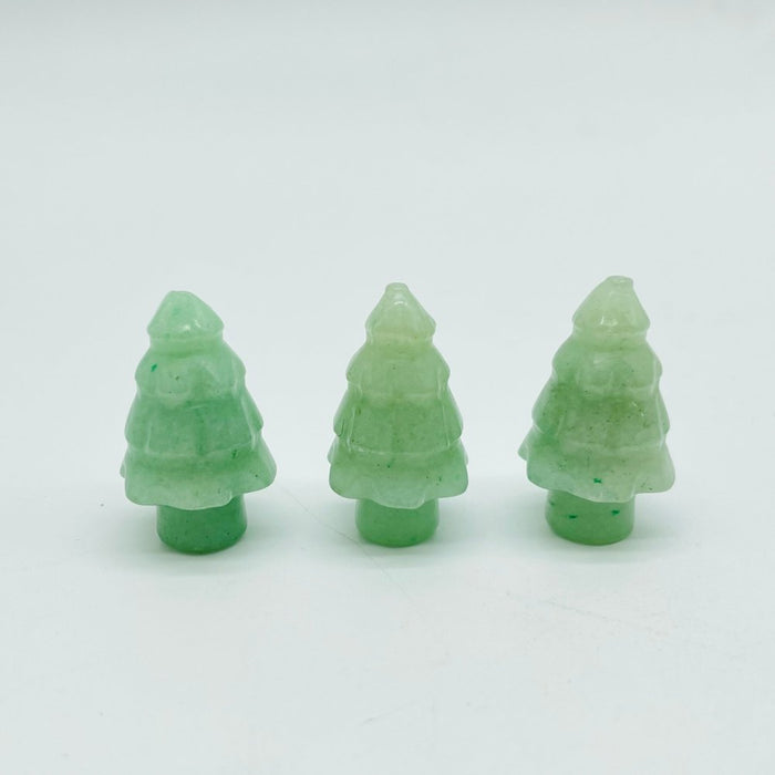 Mini Christmas Tree Carving Wholesale Green Aventurine Lepidolite
