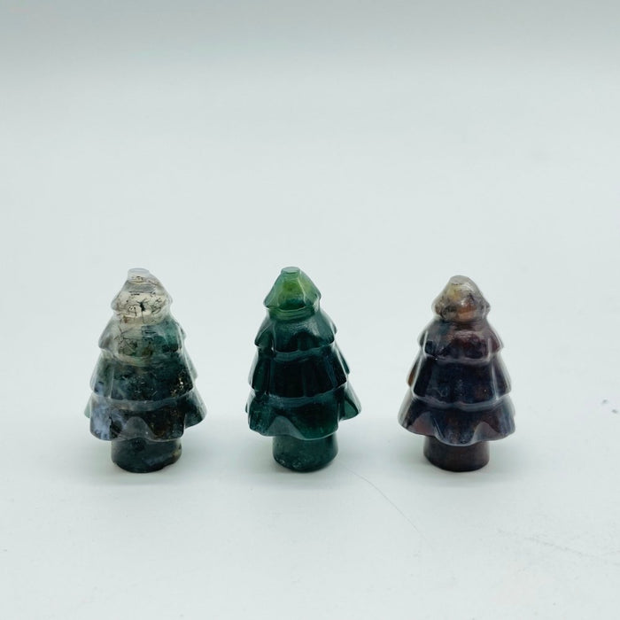 Mini Christmas Tree Carving Wholesale Green Aventurine Lepidolite